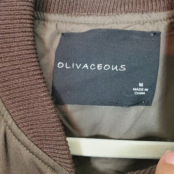 NWOT Olivaceous Floral Embroidered Bomber Jacket - Picture 2 of 9